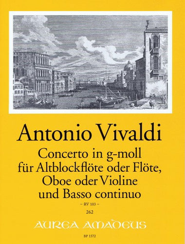 Vivaldi Concerto in G minor for flute, oboe and basso continuo