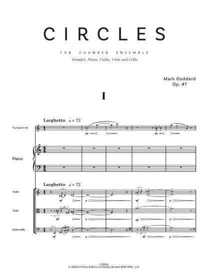 Goddard Mark - Circles for Chamber Ensemble Five Orbits for Chamber Ensemble- Digital Download