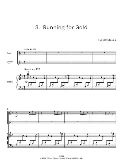 Stokes, Russell - Jazz Colours for Flute and Piano- Digital Download