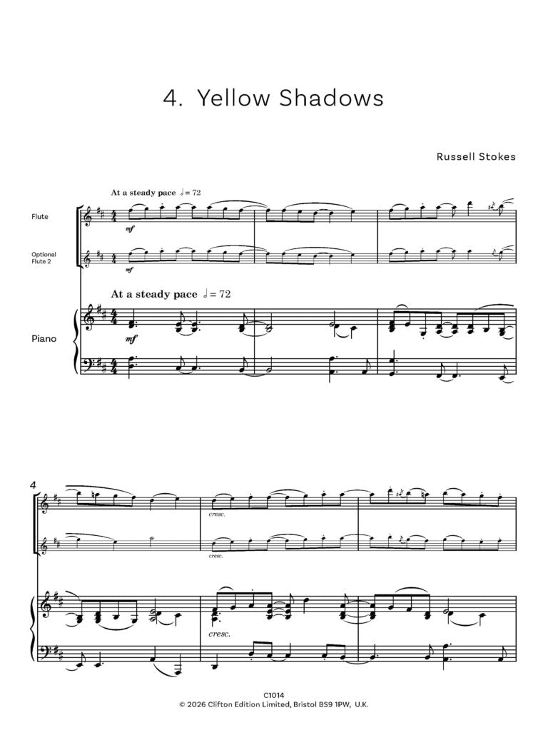 Stokes, Russell - Jazz Colours for Flute and Piano- Digital Download