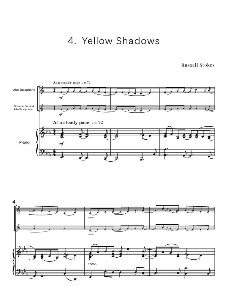 Stokes, Russell - Jazz Colours for Alto Saxophone and Piano- Digital Download