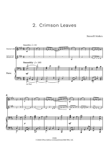 Stokes, Russell - Jazz Colours for Clarinet in Bb and Piano - (Digital Download)