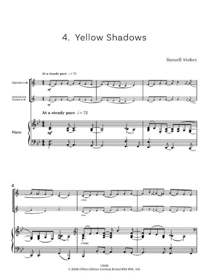 Stokes, Russell - Jazz Colours for Clarinet in Bb and Piano - (Digital Download)