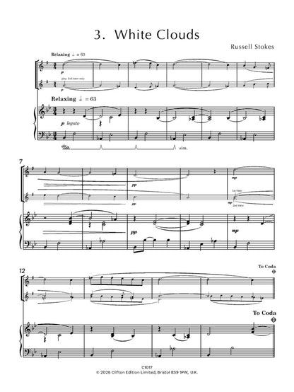 Stokes, Russell - Jazz Colours 2 for Alto Saxophone and Piano- Digital Download