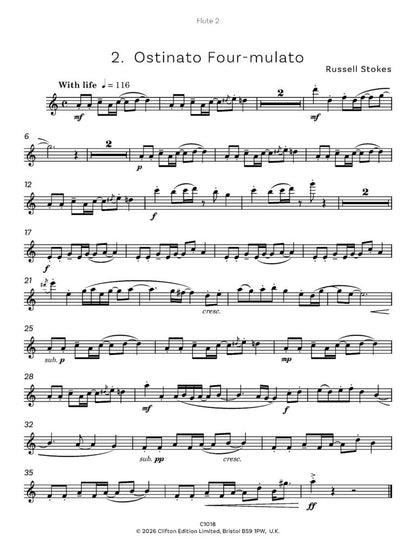 Stokes, Russell - 4 for Jazz Four Flutes - Digital Download