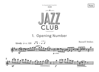 Stokes, Russell - Jazz Club Entertaining and Light-hearted Pieces for flute and piano - Digital Download