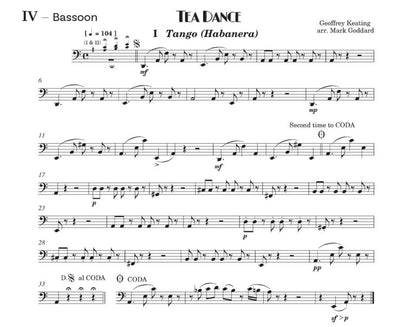 Geoffrey Keating arr. Mark Goddard - Tea Dance for Flexible Ensemble (wind and/or strings) (Digital Download)