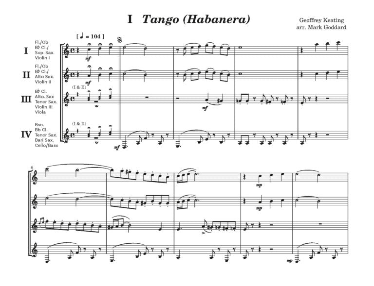 Geoffrey Keating arr. Mark Goddard - Tea Dance for Flexible Ensemble (wind and/or strings) (Digital Download)
