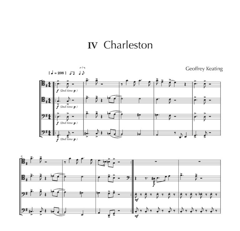 Keating, G Dance Hall Suite  - (Bassoon Quartet)- Digital Download