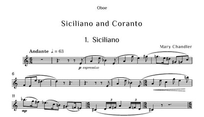 Chandler, Mary Siciliano and Coranto oboe and piano - Digital Download