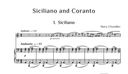 Chandler, Mary Siciliano and Coranto oboe and piano - Digital Download