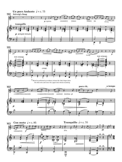 Edvard Grieg arr. Luukas Hiltunen - Peer Gynt: A Concert Fantasy for flute and piano - Digital Download