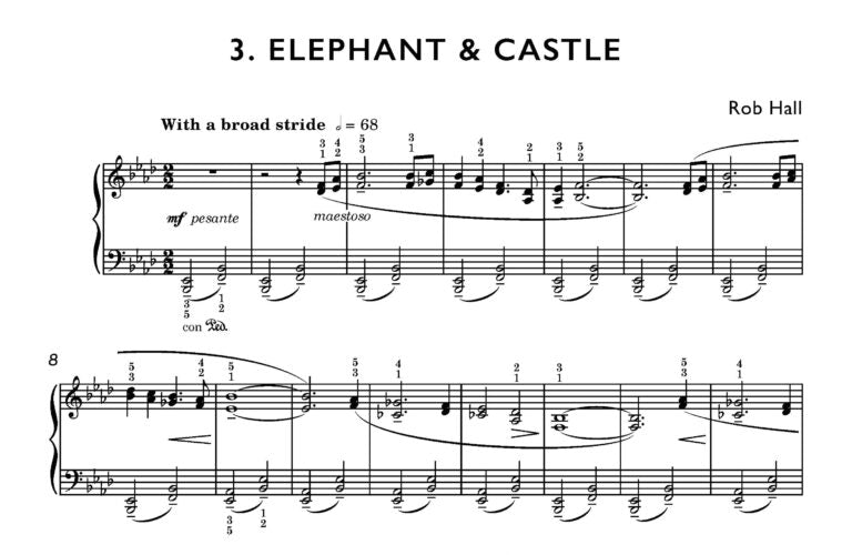 Hall, Rob - Underground for solo piano Digital Download