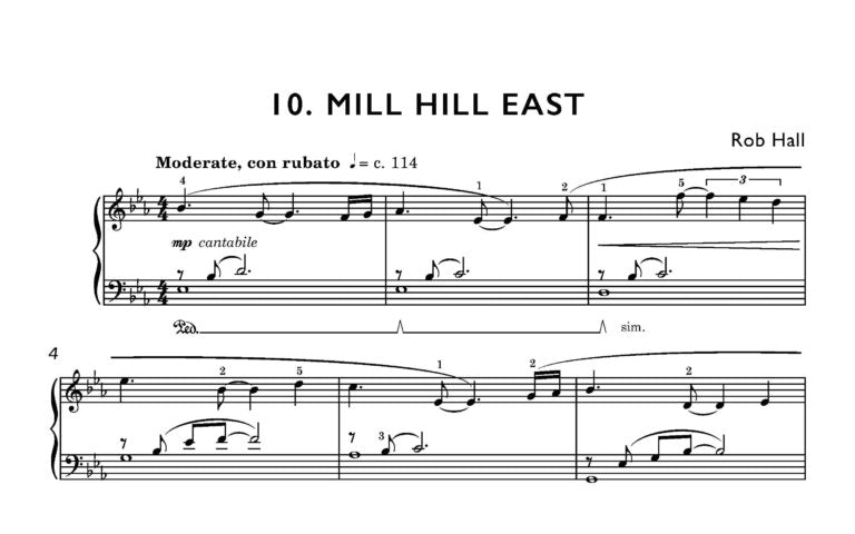 Hall, Rob - Underground for solo piano Digital Download