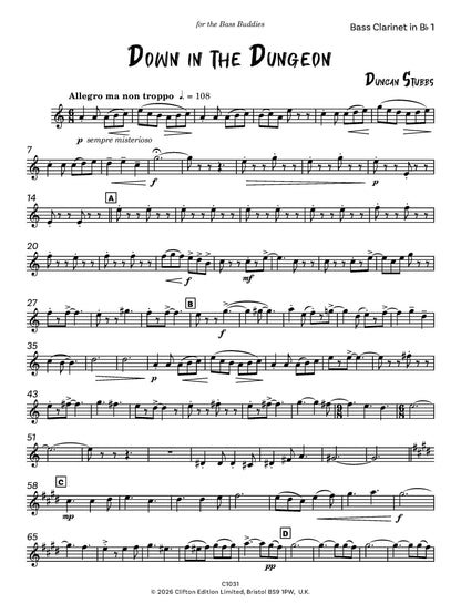 Down in the Dungeon for 4 Bass Clarinets- Digital Download