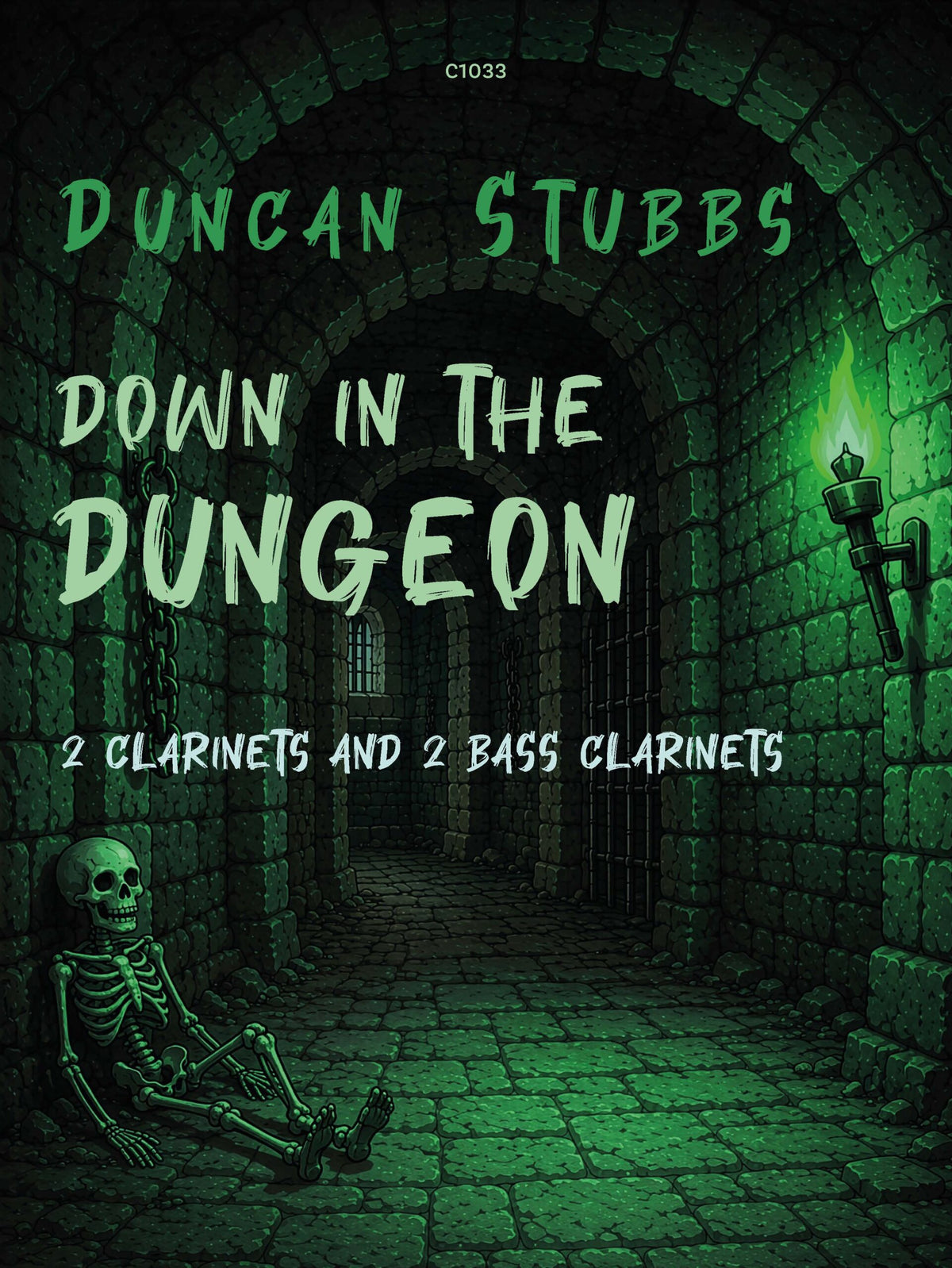 Down in the Dungeon for 2 Clarinets and 2 Bass Clarinets- Digital Download