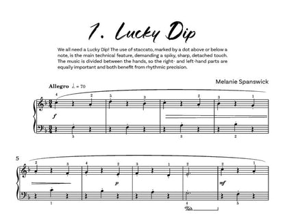 Spanswick, Melanie - Bright Spark - for solo piano Digital Download