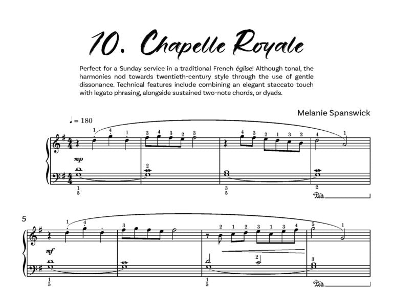 Spanswick, Melanie - Bright Spark - for solo piano Digital Download