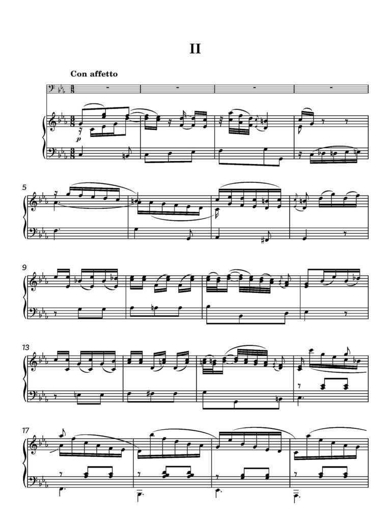 Hertel, JW Concerto in E flat for bassoon (Piano reduction)- Digital Download