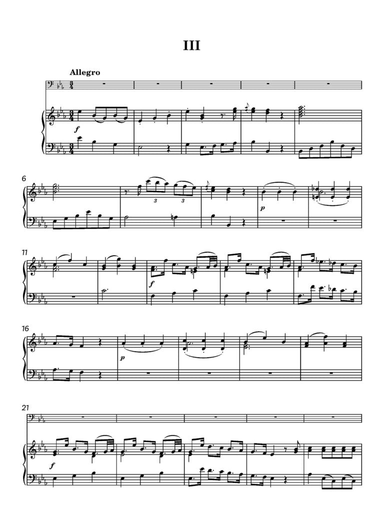 Hertel, JW Concerto in E flat for bassoon (Piano reduction)- Digital Download