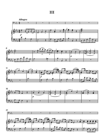 Hertel, JW Concerto in E flat for bassoon (Piano reduction)- Digital Download