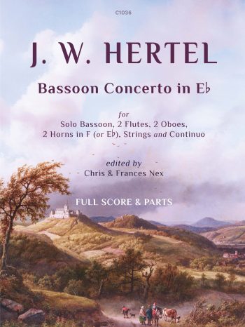Hertel, JW Concerto in E flat for bassoon (Score and parts)- Digital Download