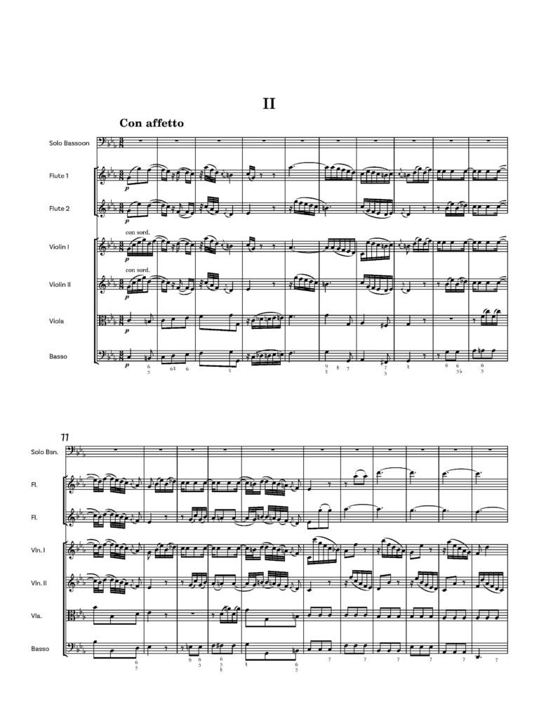 Hertel, JW Concerto in E flat for bassoon (Score and parts)- Digital Download