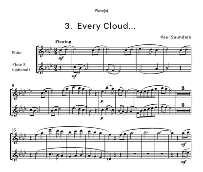 Saunders, Paul Microclimates for flute and piano - Digital Download