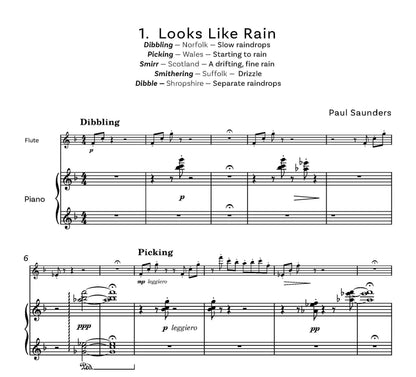 Saunders, Paul Microclimates for flute and piano - Digital Download