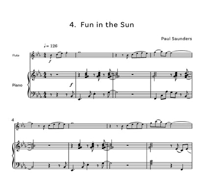 Saunders, Paul Microclimates for flute and piano - Digital Download