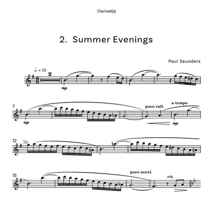 Saunders, Paul Microclimates for Clarinet and piano - Digital Download