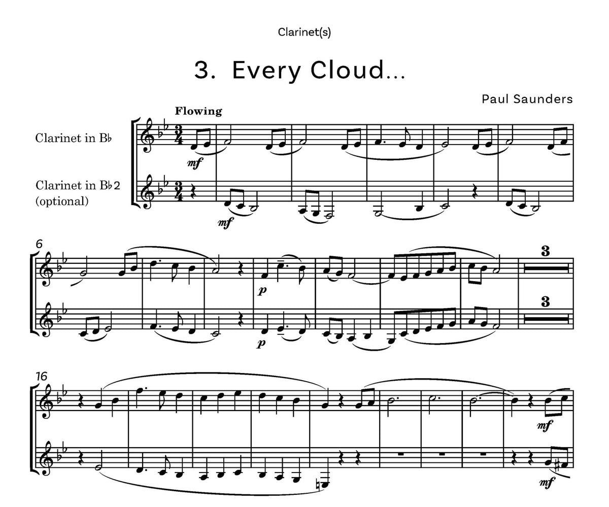 Saunders, Paul Microclimates for Clarinet and piano - Digital Download