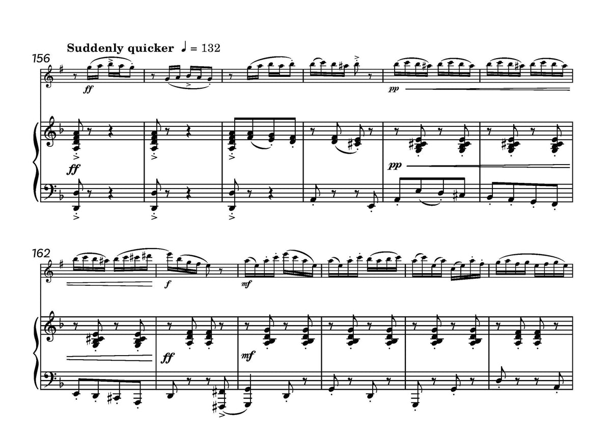 Saunders, Paul - Kamarinskaya for Clarinet and piano - Digital Download
