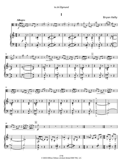 Kelly, Bryan: Sonatina for Viola & Piano