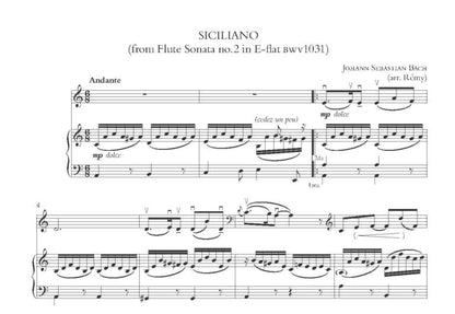 Bach, J.S.: Siciliano from flute sonata No.2 in E flat BWV 1031 arr. Rémy