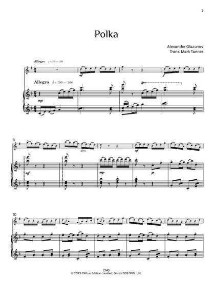 Glazunov, Alexander: Three Miniatures, Op. 42. Clarinet & Piano