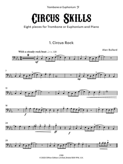 Circus Skills for Trombone or Euphonium (Bass Clef) - Digital Download