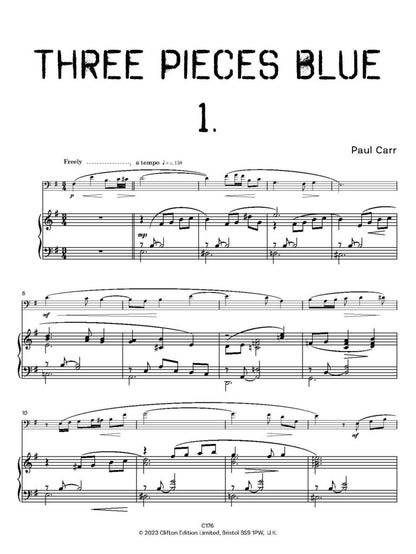 Carr, Paul: Three Pieces Blue. Bassoon and Piano - Digital Download