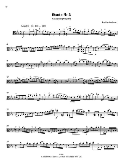 Ireland, Robin: Concert Études for Viola