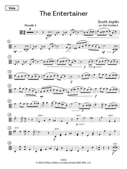 Joplin Rags, arr. Goddard. Viola & Piano