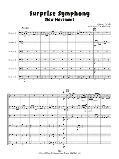 Goddard, Pat -  Surprise Symphony for Bassoon Ensemble - Digital Download