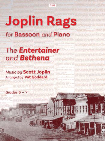 Joplin Rags, arr. Goddard. Bassoon & Piano - Digital Download