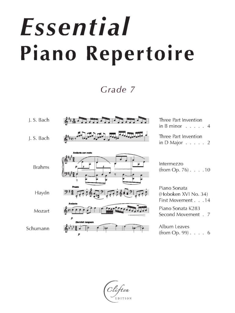 Essential Piano Repertoire: Grade 7