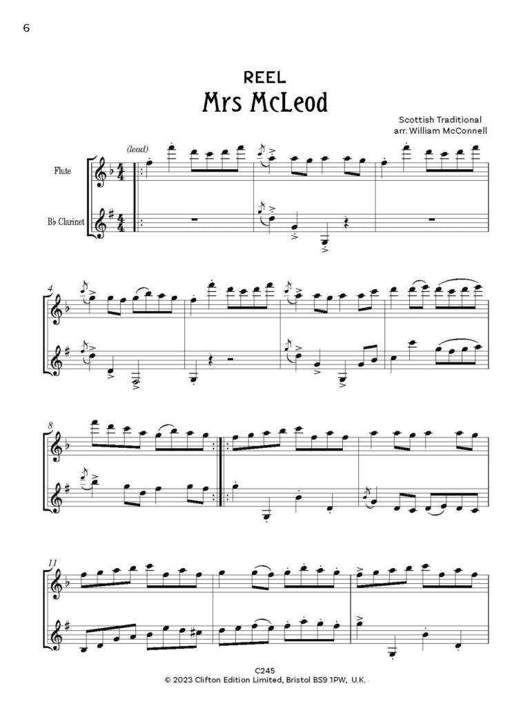McConnell, W - Get Reel for flute & Clarinet
