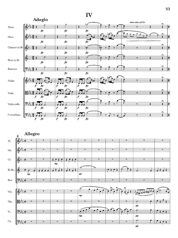 Farrenc, Louise: Nonetto, Op. 38. Score and parts