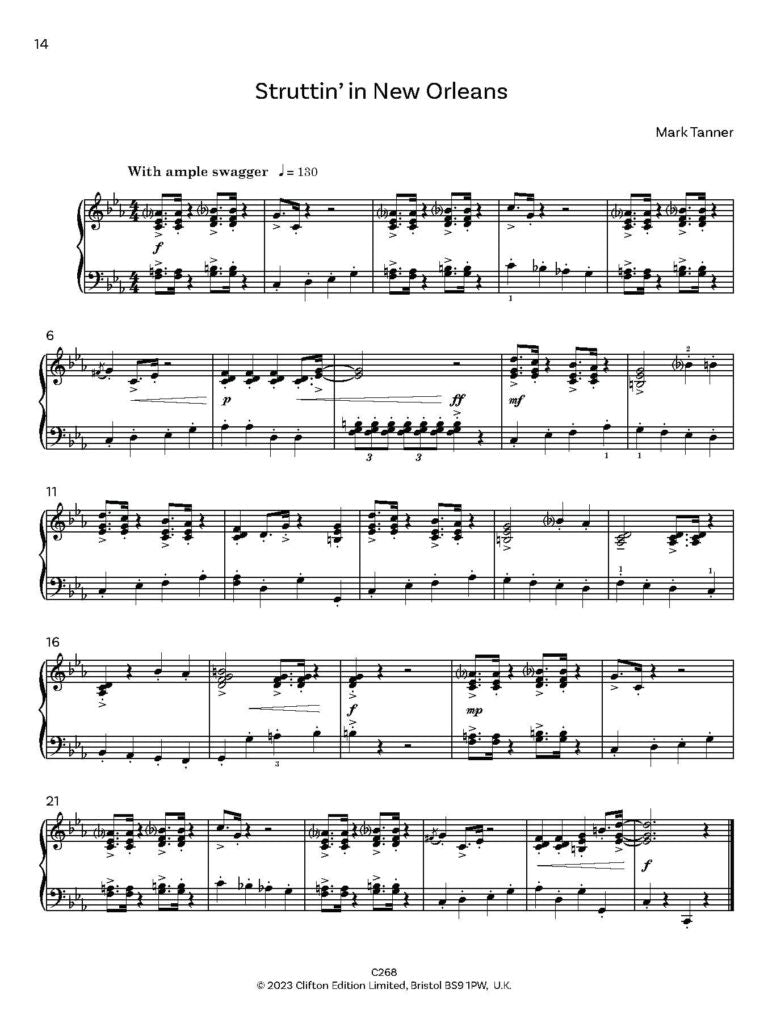 Tanner, Mark: Cityscapes for Piano Grades 2 – 5