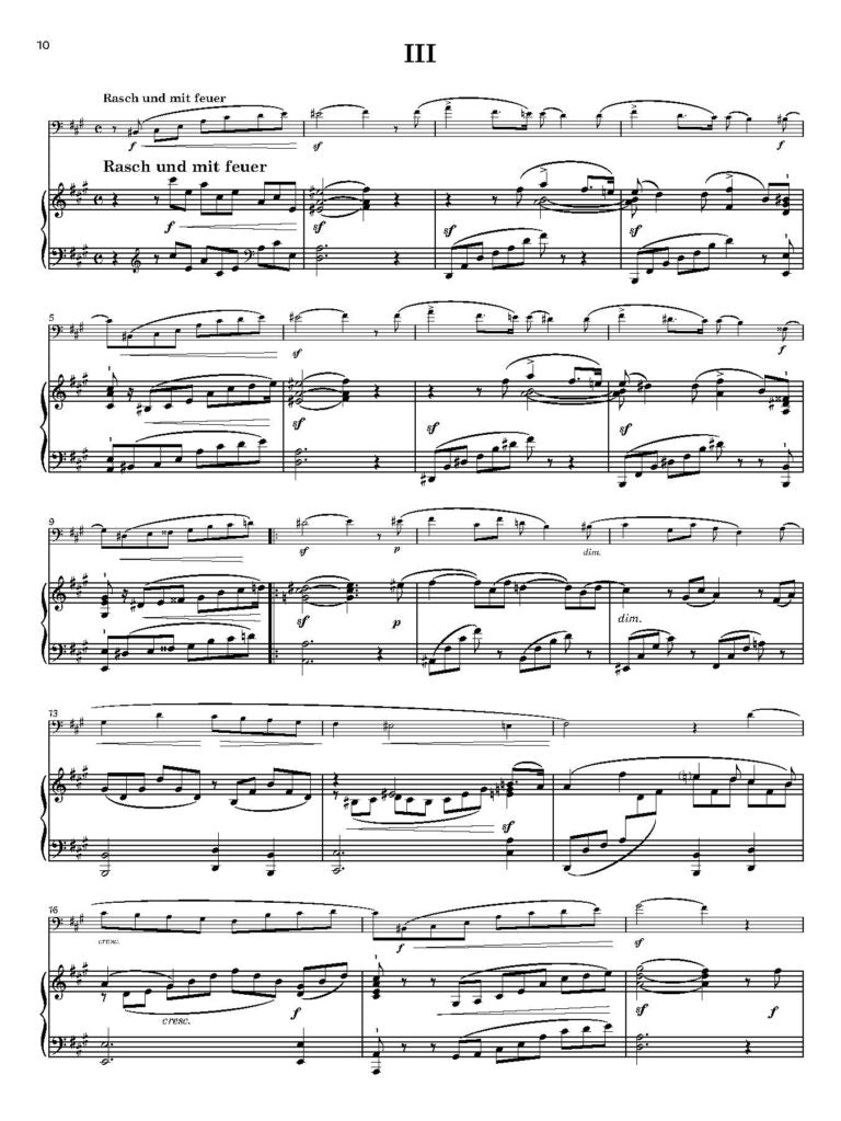 Schumann Fantasiestücke op. 73 arranged for Bassoon & Piano by Martin Gatt - Digital Download