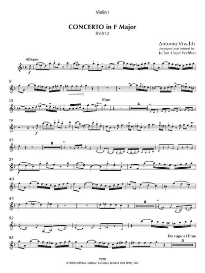 Vivaldi: Concerto in G minor RV812 [SCORE AND PARTS] (Two Cellos & Orchestra) - Digital Download