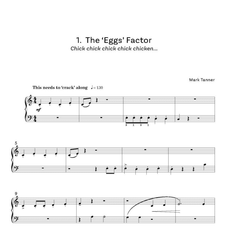 Tanner, Mark -Eye Tunes Liquorice Allsorts  solos and duets on the white notes - Digital Download