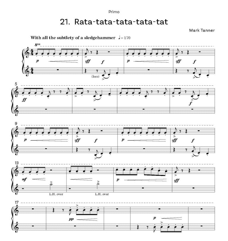 Tanner, Mark -Eye Tunes Liquorice Allsorts  solos and duets on the white notes - Digital Download